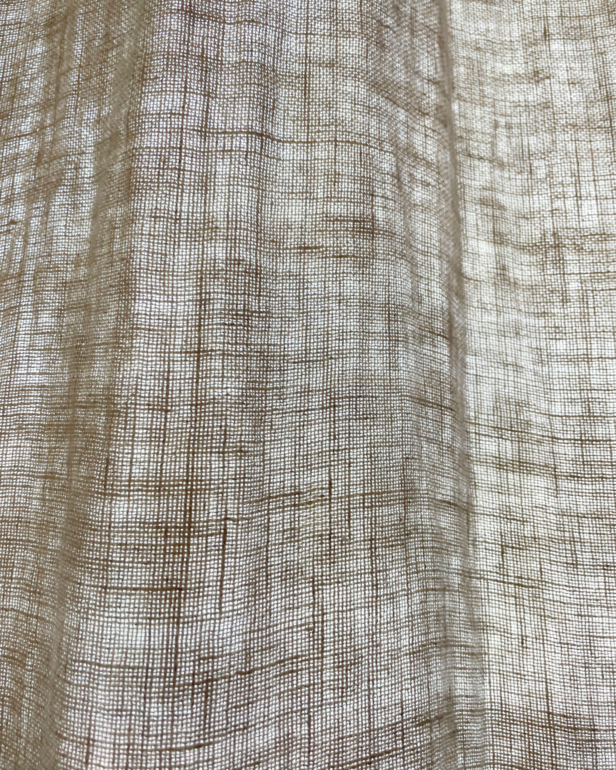 Stonewashed“ Leinen Vorhang , Halbtransparent, Natur – Jowollina