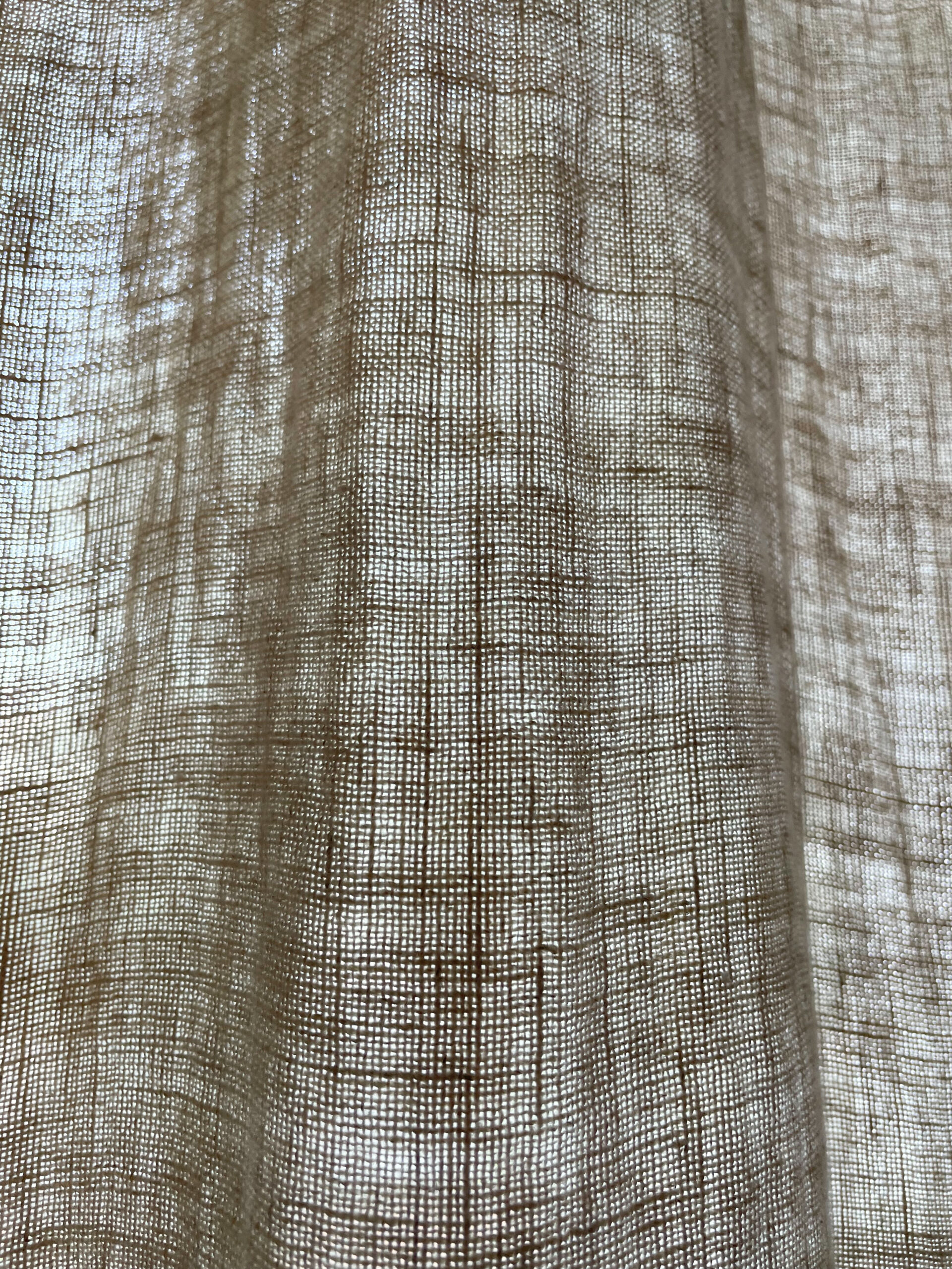 Natur Leinen – Jowollina Stonewashed“ Halbtransparent, , Vorhang
